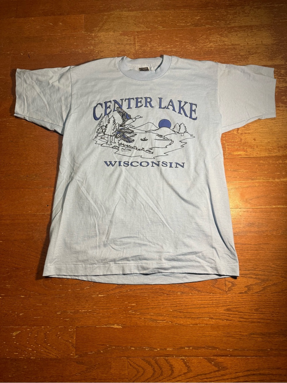 90s Vintage Center Lake Wisconsin Graphic Tee